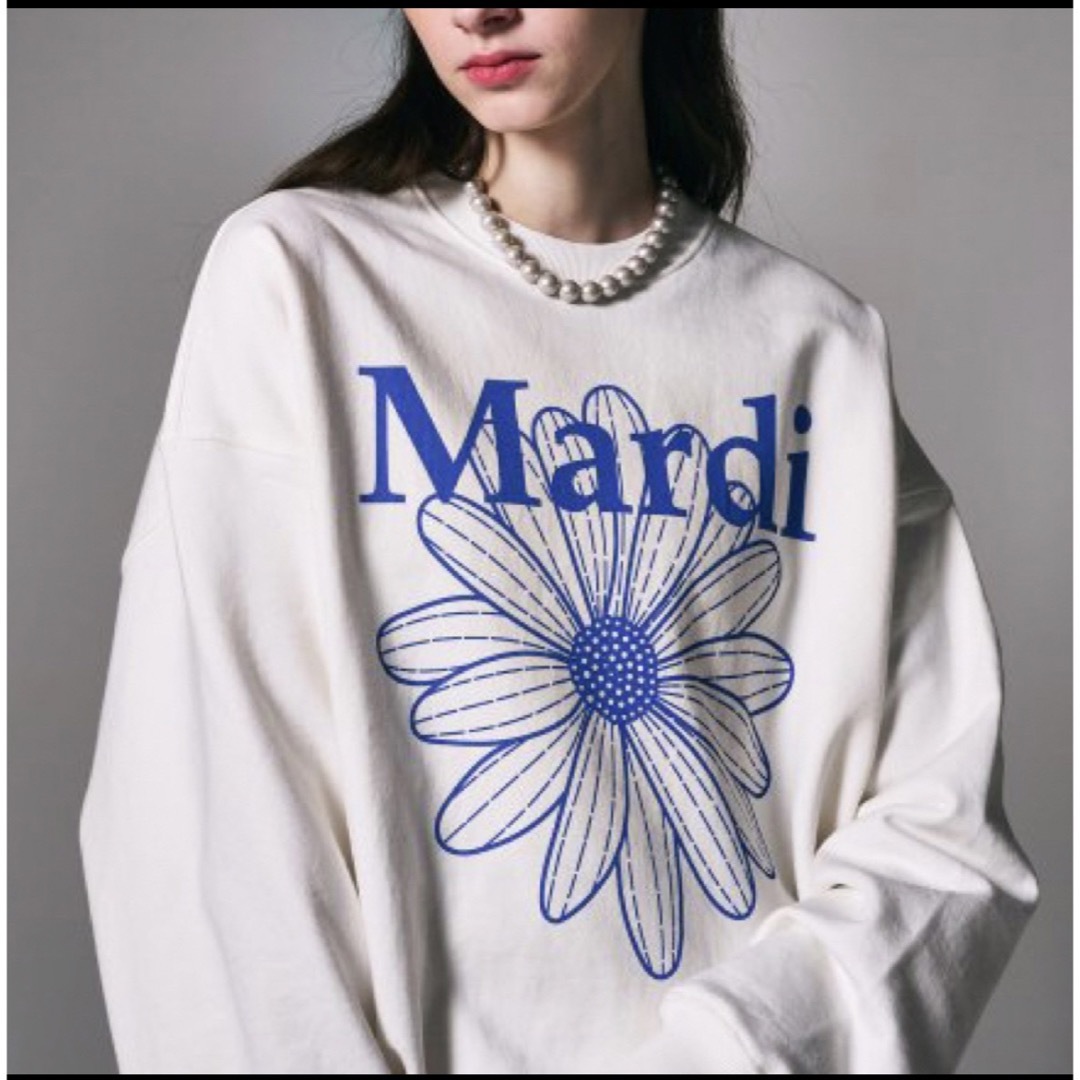 マルディメクルディ Mardi Mercredi スウェット White 大人気