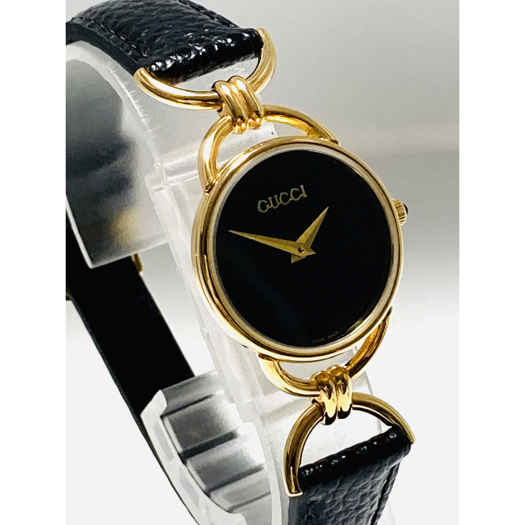 極美品! GUCCI グッチ 電池&ベルト新品 レディース腕時計 シェリーライン