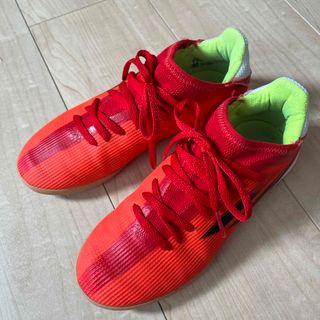 アディダス(adidas)のレモン様　室内用　サッカー　シューズ　21.5 adidas オレンジ(シューズ)