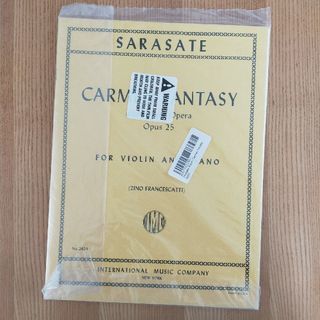 ヴァイオリン楽譜　SARASATE　CARMEN　FANTASY(クラシック)