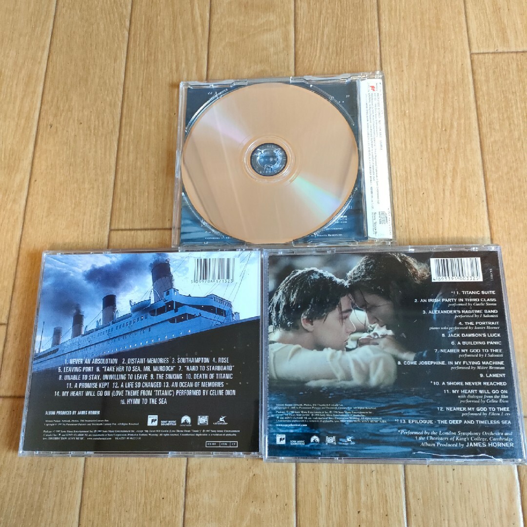 限定CD付き タイタニック サウンドトラック 3枚セット Titanic