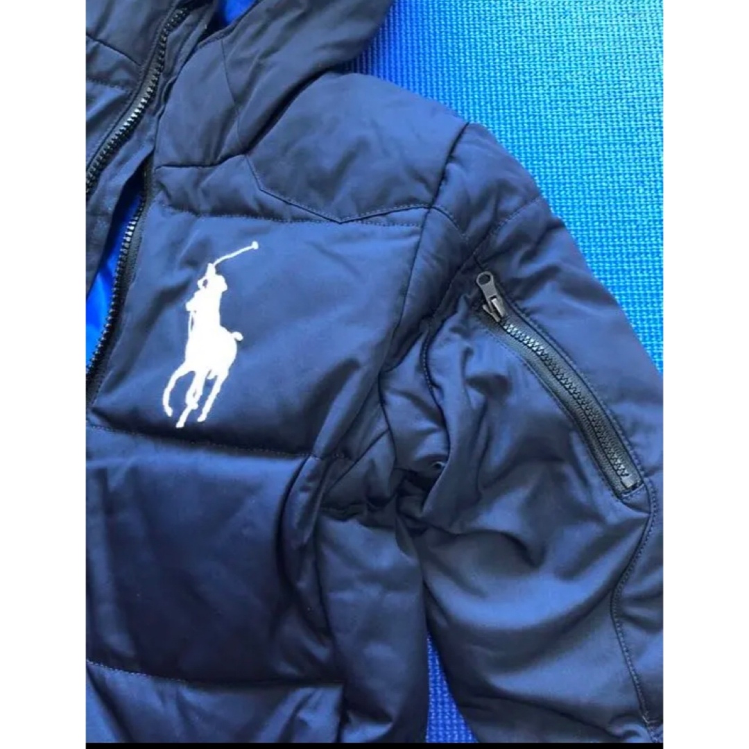 POLO RALPH LAUREN(ポロラルフローレン)のお値下げ！新品☆正規品☆ポロラルフローレン カッコいいネイビーダウン120センチ キッズ/ベビー/マタニティのキッズ服男の子用(90cm~)(ジャケット/上着)の商品写真