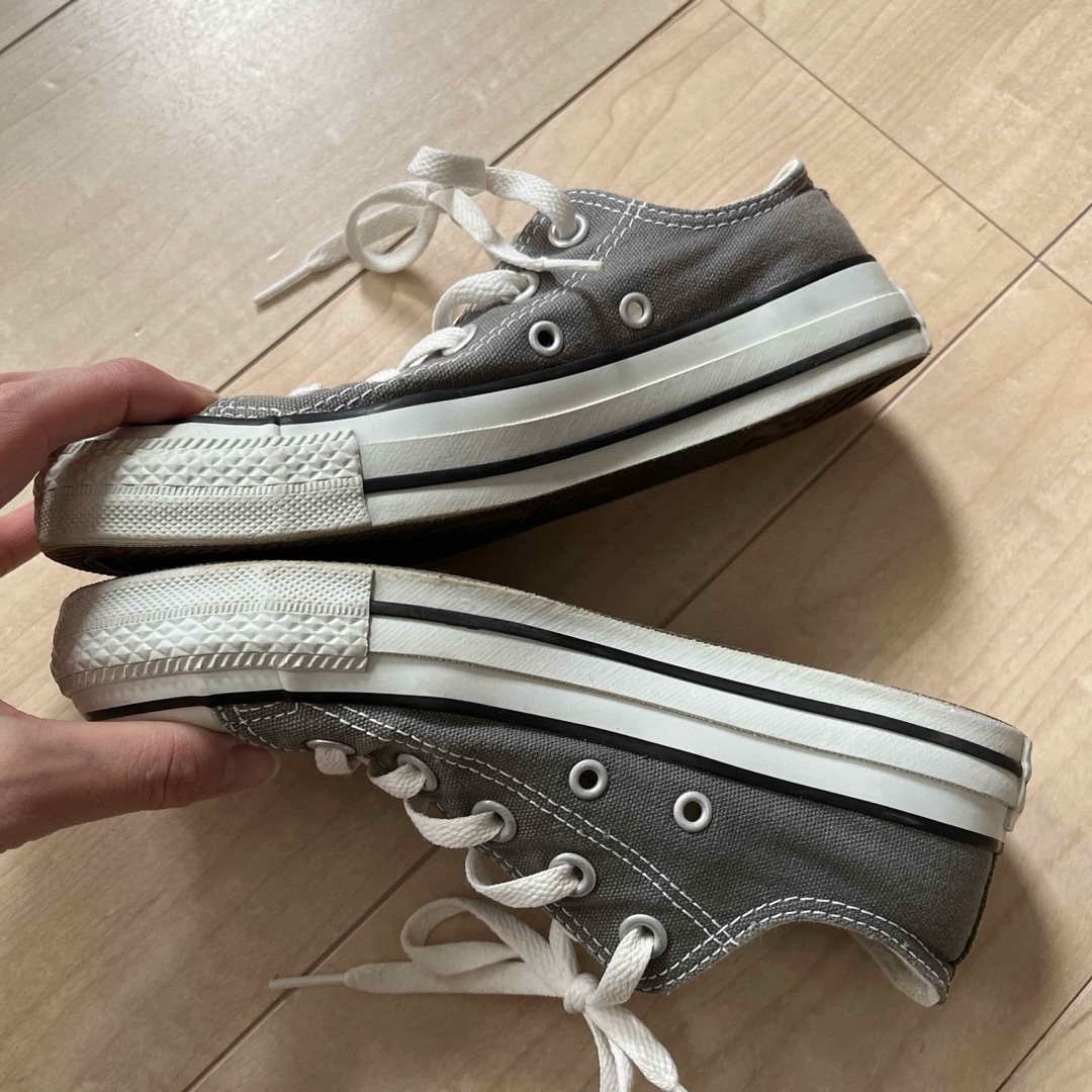 ALL STAR（CONVERSE）(オールスター)のコンバース　オールスター　22 グレー キッズ/ベビー/マタニティのキッズ靴/シューズ(15cm~)(スニーカー)の商品写真