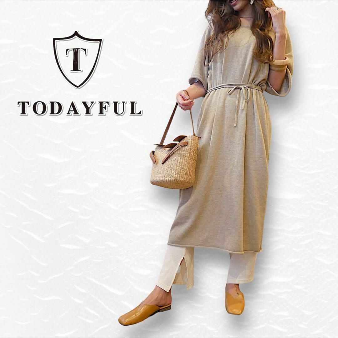 TODAYFUL ニット ラフ ワンピース ニットワンピース トゥデイフル