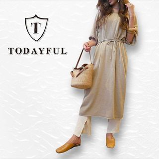 トゥデイフル(TODAYFUL)の【送料無料】TODAYFUL ニットラフドレス ワンピース size36 無地(ロングワンピース/マキシワンピース)