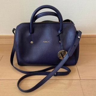 フルラ　FURLA　ショルダーバック　ブルー(ハンドバッグ)