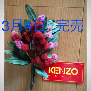 ケンゾー(KENZO)のKENZO  ミモザ  ブローチ(ブローチ/コサージュ)