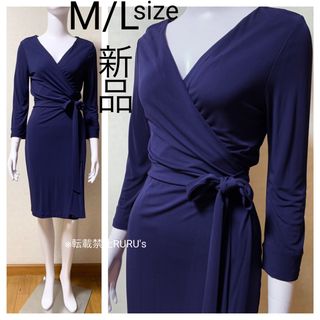 DIANE von FURSTENBERG - 新品 ダイアンフォンファステンバーグ ... 新品 ダイアンフォンファステンバーグ ジャージーラップワンピース ネイビー6