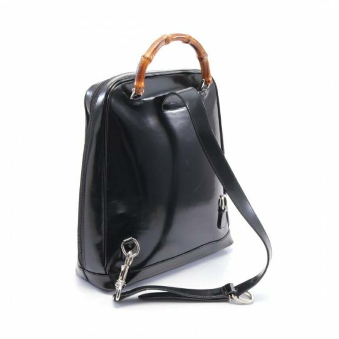 Gucci - バンブー ワンショルダーバッグ レザー ナイロン ブラックの
