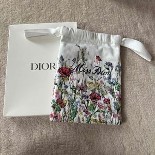 ディオール(Dior)の【新品未使用】Dior    刺繍巾着　花柄(ポーチ)