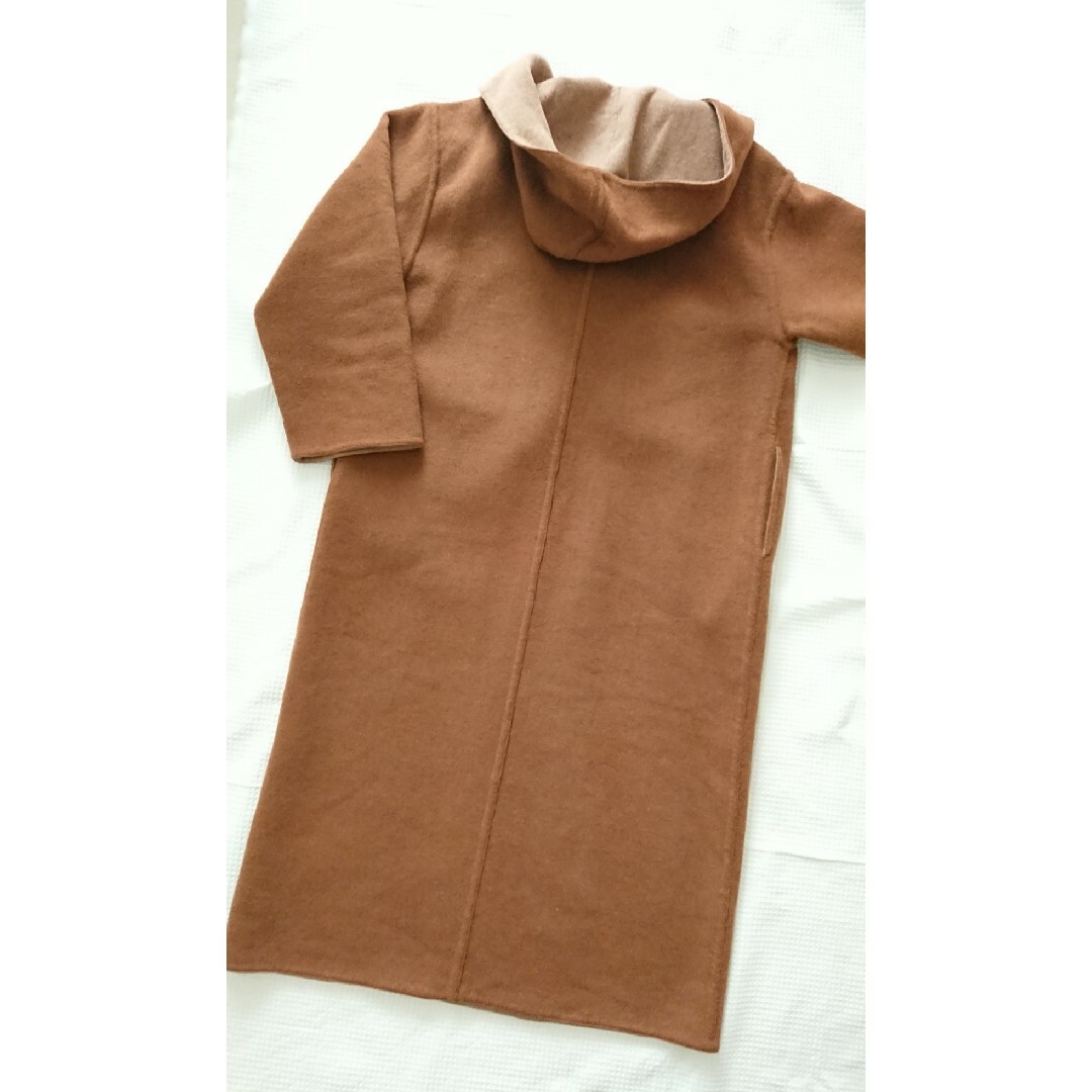 AMERI キャメルREVER HOODED COAT