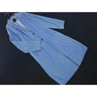 マウジー(moussy)のAZUL BY MOUSSY アズールバイマウジー デニム チェスター コート sizeS/青 ◇■ レディース(チェスターコート)