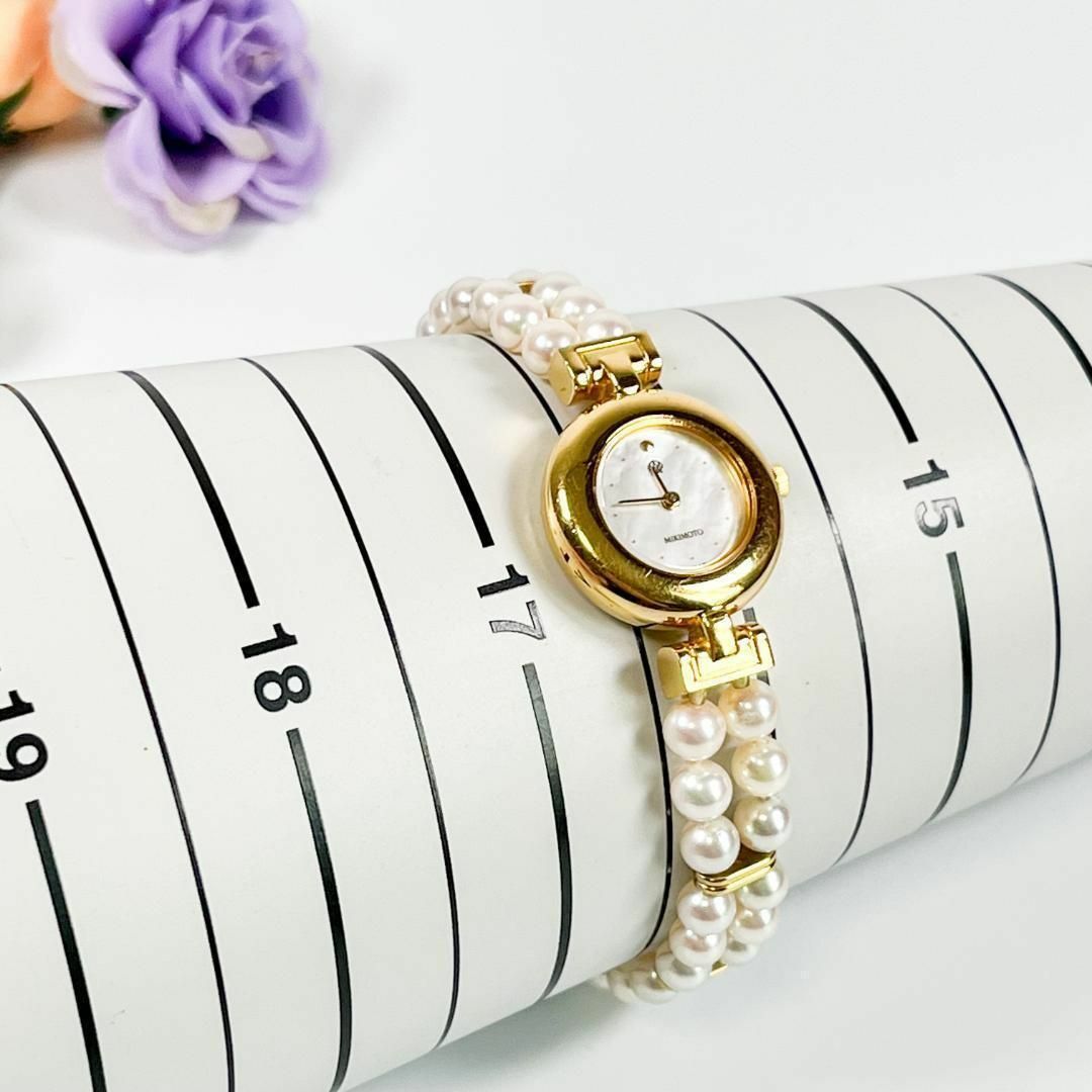 【機内限定】i05 MIKIMOTO ミキモト JAL パール ウォッチ 美品