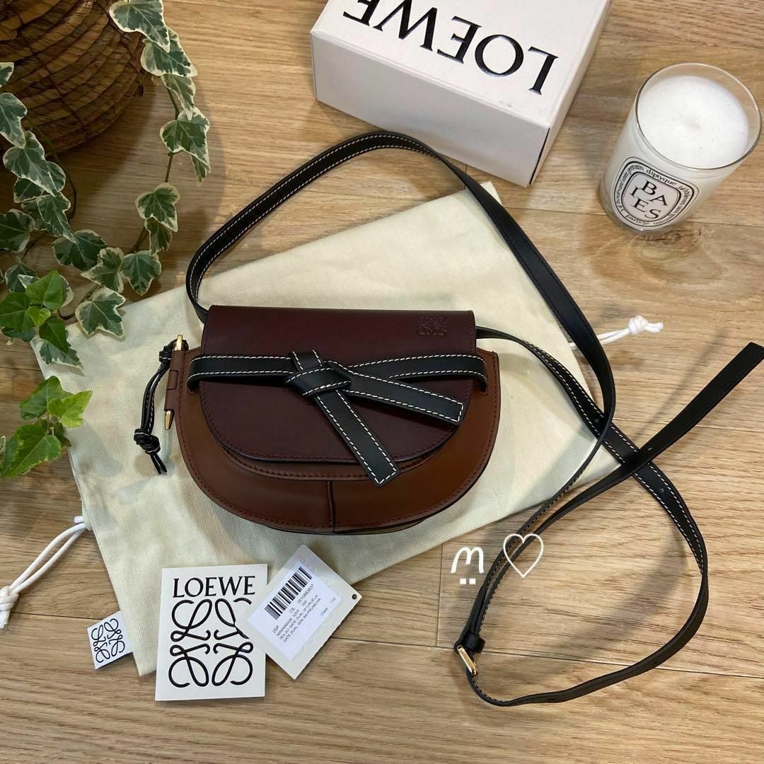 LOEWE ロエベ ゲートデュアルバッグ ミニ ショルダーポシェット斜めがけ-