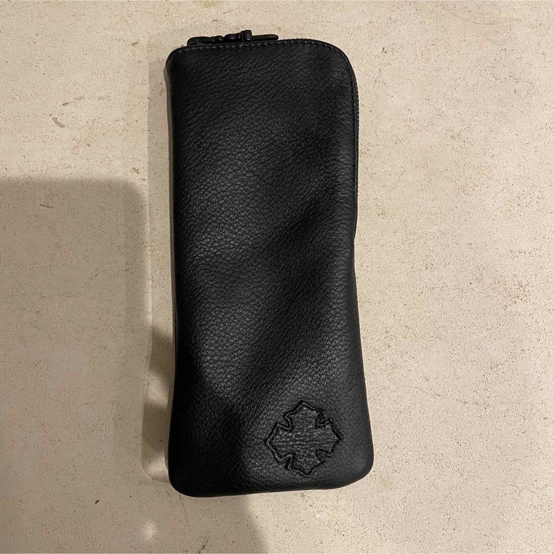 CHROME HEARTS メガネケース レザー クロスパッチファッション小物