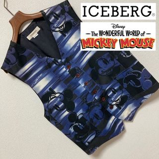 稀少!アイスバーグICEBERG ジャケット+ハーフパンツセットアップ ミッキー