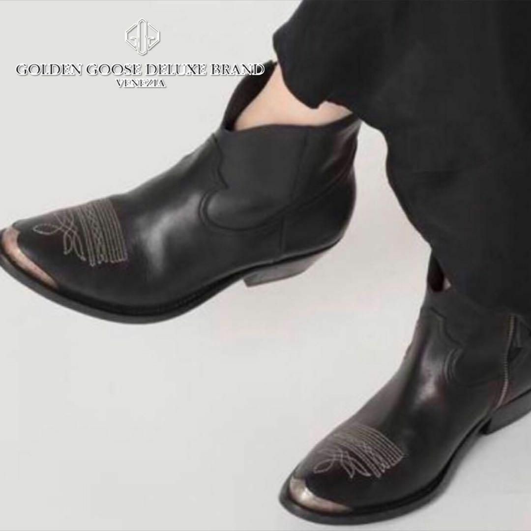 送料無料】GOLDEN GOOSE DELUXE BRANDショートウエスタン - ブーツ