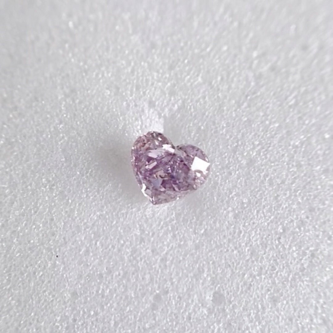 0.100ct 天然ピンクダイヤモンドルース FANCY PURPLE PINK-