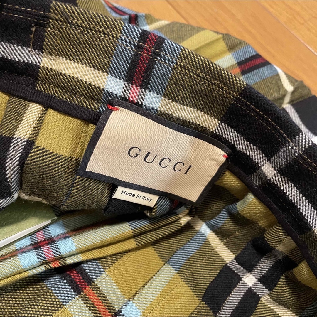 Gucci(グッチ)の期間限定⚫︎GUCCIグッチ22awコレクションチェック柄巻きスカート新品 レディースのスカート(ロングスカート)の商品写真