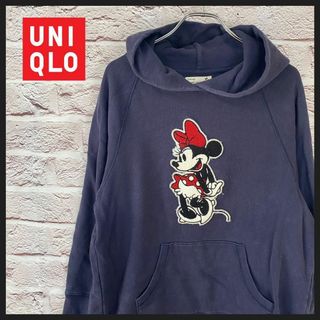 ユニクロ(UNIQLO)のUNIQLO パーカー　ワンピース　ミニー ディズニー　レディース[L](パーカー)