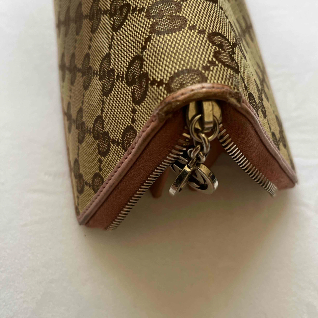 Gucci(グッチ)のGUCCI 財布 GGキャンバス ピンク レディースのファッション小物(財布)の商品写真