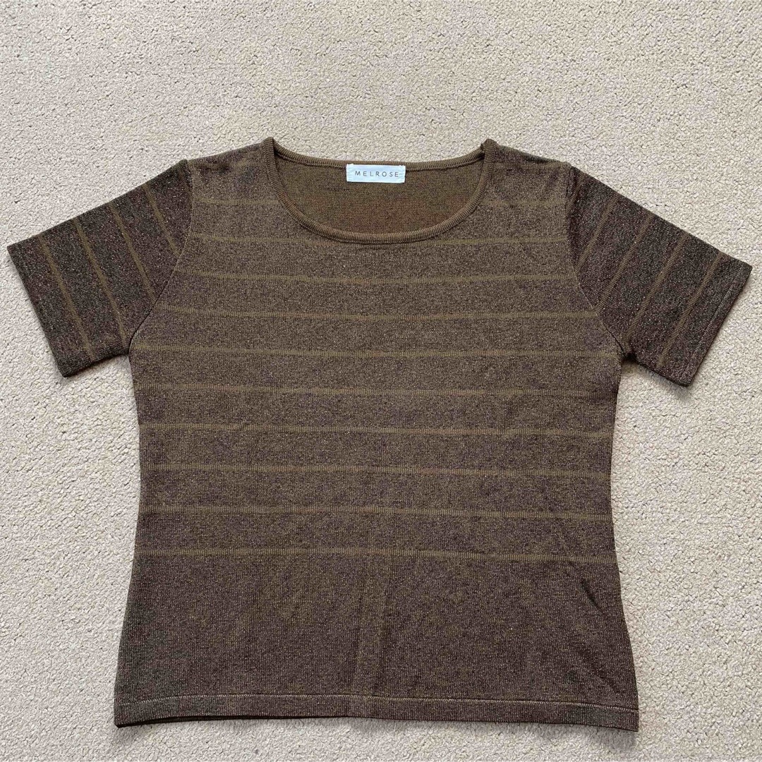 MELROSE(メルローズ)のメルローズ　MELROSE 半袖　トップス　カットソー レディースのトップス(カットソー(半袖/袖なし))の商品写真