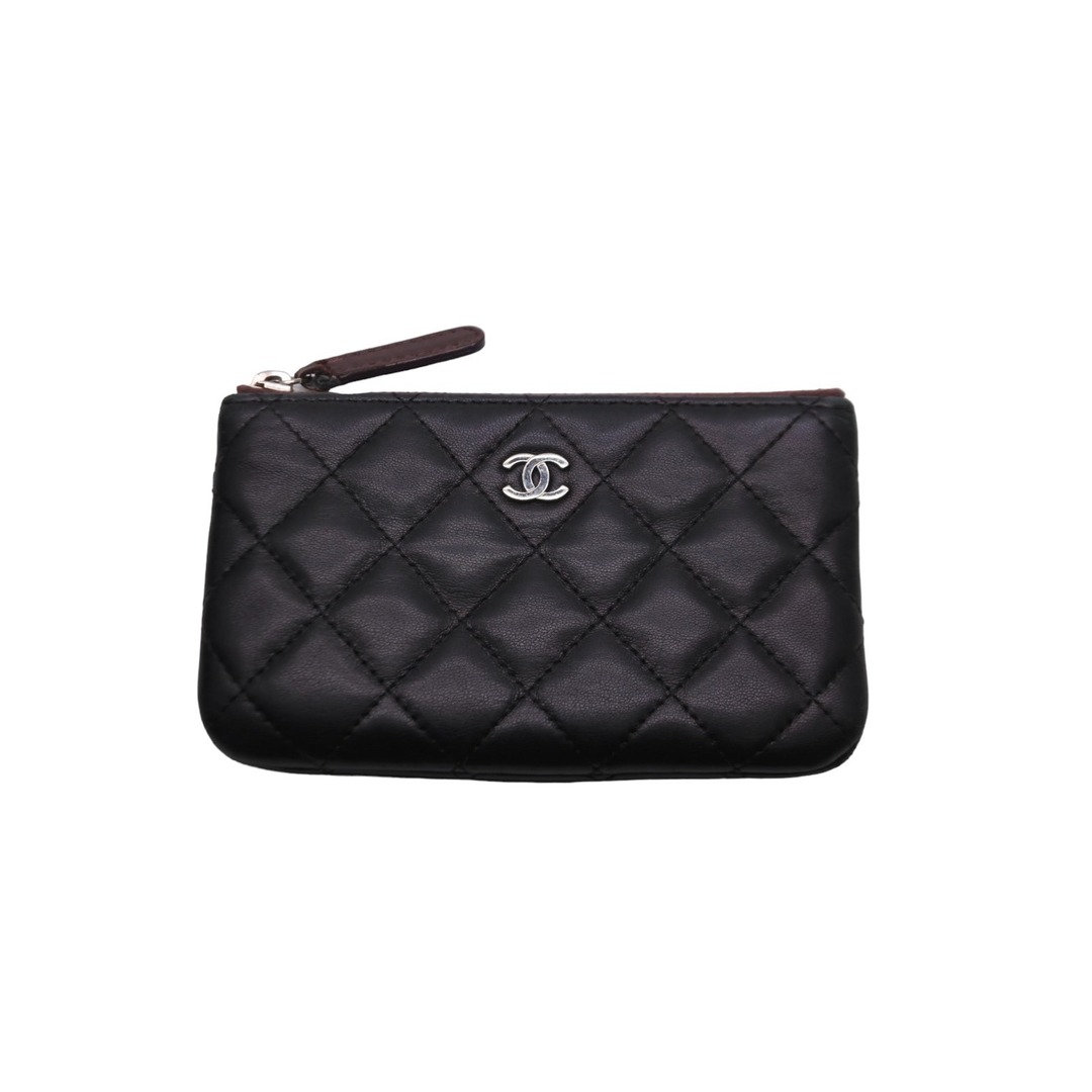 CHANEL シャネル コインケース 17番台 ラムスキン キルティング A50097 ブラック シルバー金具 良品 中古 54793 |  フリマアプリ ラクマ