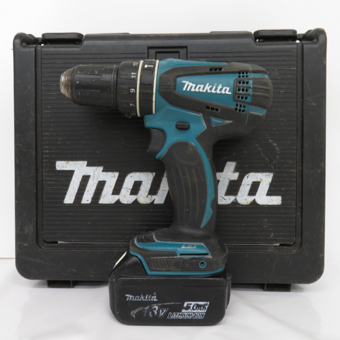 makita (マキタ) 18V 5.0Ah 充電式震動ドライバドリル 海外モデル ケース・充電器・バッテリ2個セット XPH01