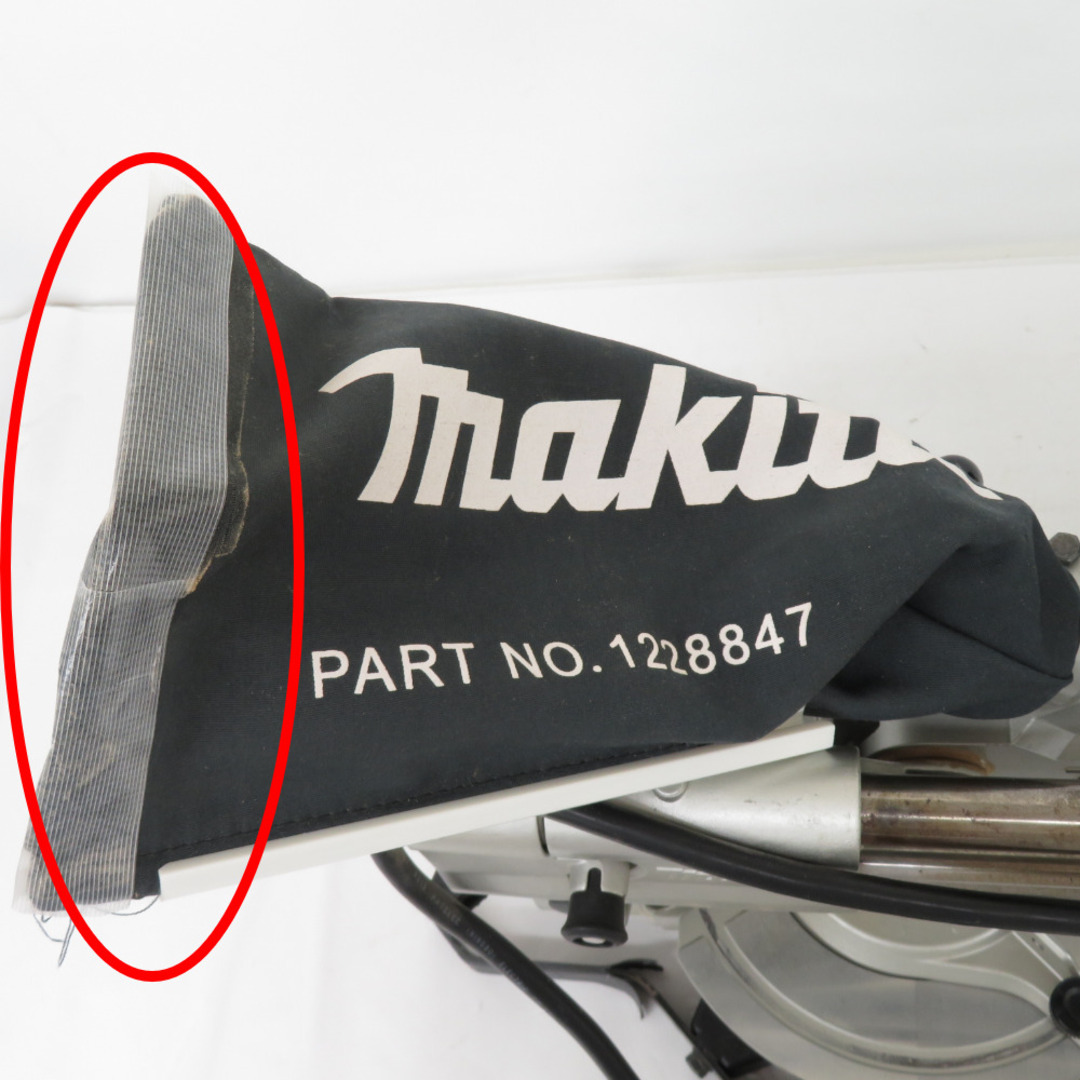 makita (マキタ) 100V 165mm スライドマルノコ たてバイス欠品 ダストバック補修あり LS0612FL