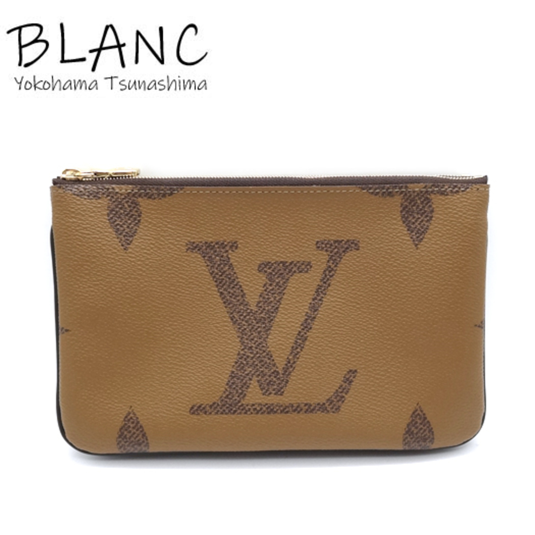 LOUIS VUITTON - ルイ ヴィトン ポシェット ドゥーブルジップ ... ルイヴィトン ジャイアント モノグラム ポシェット・ドゥーブル ジップ