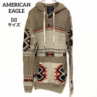 アメリカンイーグル AMERICAN EAGLE OUTFITTERS 総柄 ウールニット