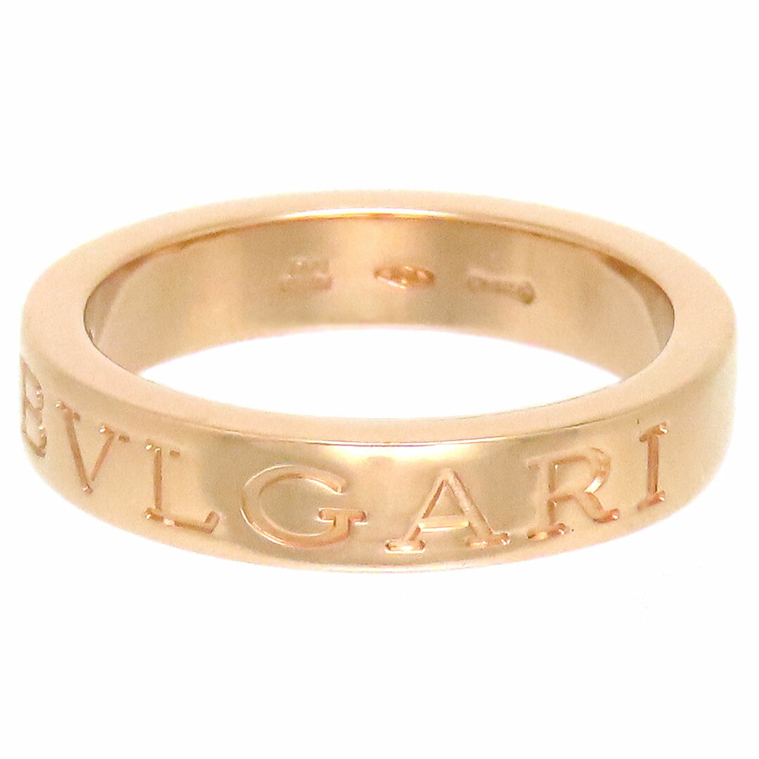 ブルガリ ダブルロゴ リング #11 750 (K18PG) レディース BVLGARI [美品]  【ジュエリー】