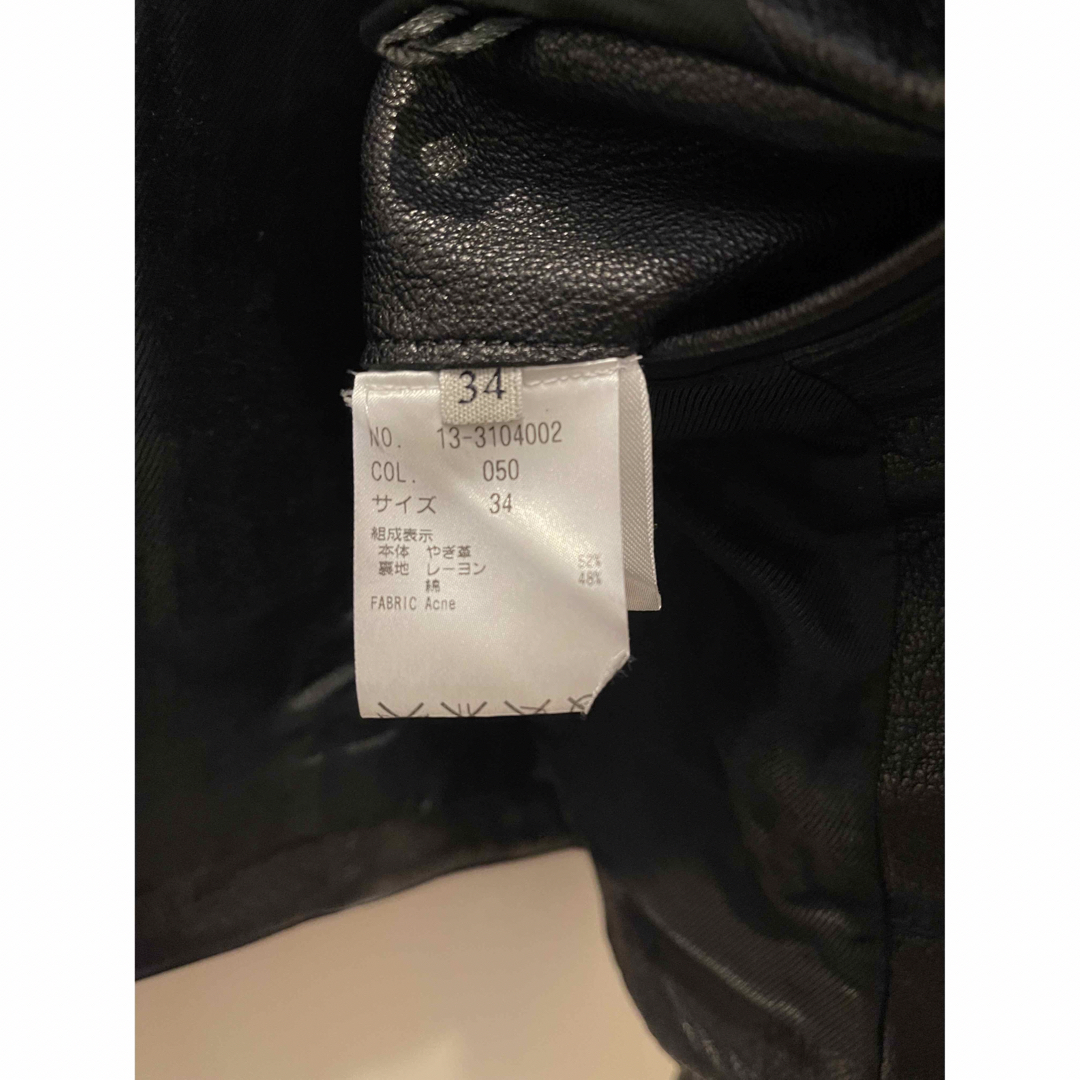 Acne Studios - ACNE STUDIOS レザージャケット 34サイズの通販 by