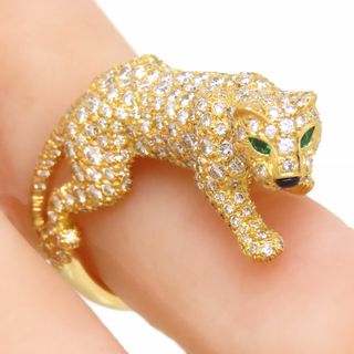 カルティエ(Cartier)のカルティエ パンテール スーキー リング #53 750 (K18YG) レディース CARTIER [美品] 【中古】 【ジュエリー】(リング(指輪))