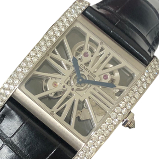 カルティエ(Cartier)の　カルティエ Cartier タンクMC HPI00634 グレー パラジウム メンズ 腕時計(その他)