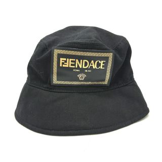 【超人気】FENDACE ブラック ハット 帽子 ロゴキャップ 黒