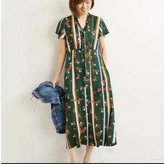 イエナ マキシワンピース/ロングワンピース(レディース)(ドット)の