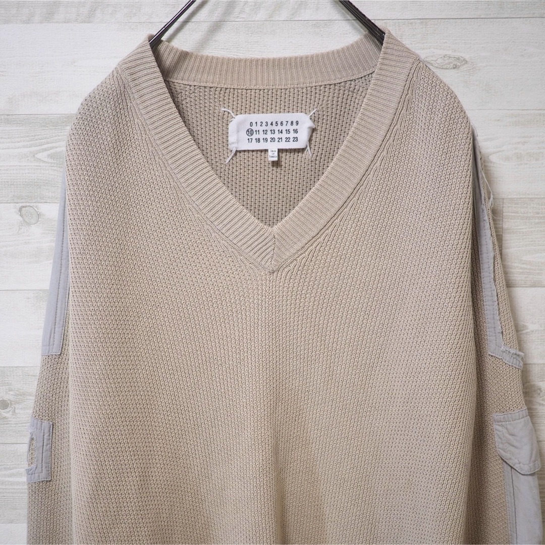 Maison Margiela 14SS ダメージコマンドニット-Beige/S