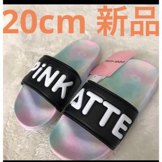 PINK-latte - 大人気❗️新品ピンクラテPINK-latte  ビーチサンダル 20cm  黒白