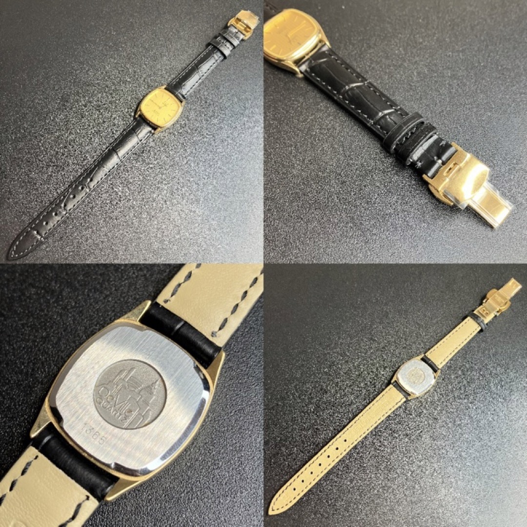 【美品 正規品】 オメガ 腕時計 ゴールド デビル スクエア 可動品 1365