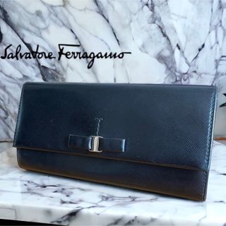 サルヴァトーレフェラガモ(Salvatore Ferragamo)のサルヴァトーレフェラガモ　長財布　黒　美品　salvatoreferragamo(財布)