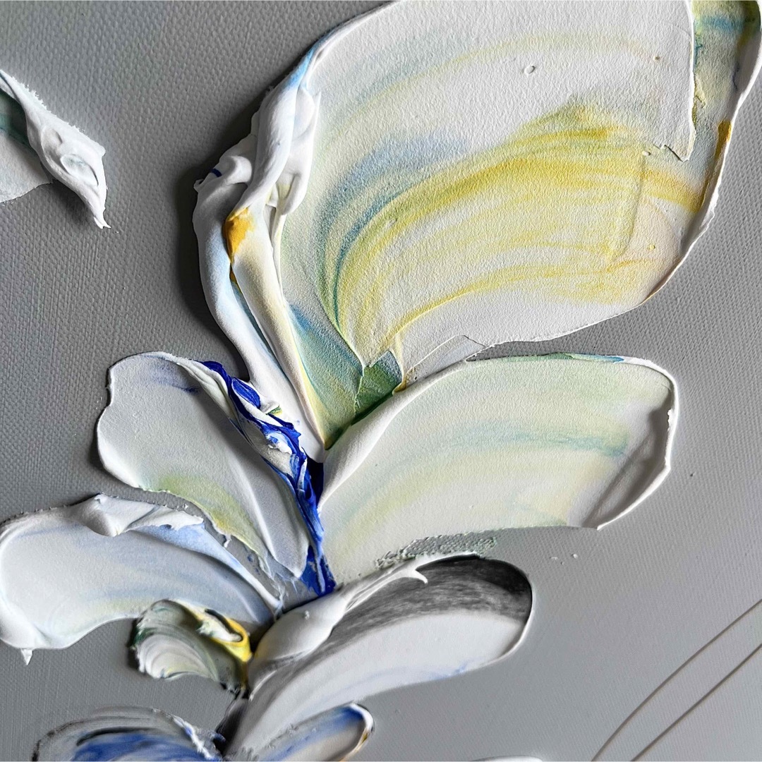 現代アート 45.5×38㎝ 羽 大きめ テクスチャーアート アートパネル