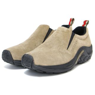 MERRELL - MERRELL メレル スニーカー  靴 シューズ スリッポン カーキ系 8(25.0cm) アフタースポーツシューズ ヌバック レザー ジャングルモック 大人 楽ちん おしゃれ 普段使い メンズライク シンプル カジュアル ブランド  【レディース】【中古】【美品】