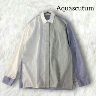 AQUASCUTUM / アクアスキュータム | 袖シフォン切替ピンタックブラウス | M | イエロー | レディース