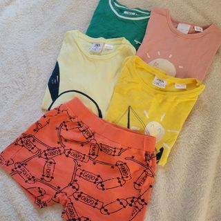 ザラキッズ(ZARA KIDS)のZARA Tシャツズボンまとめ売り 100～110センチ(Tシャツ/カットソー)