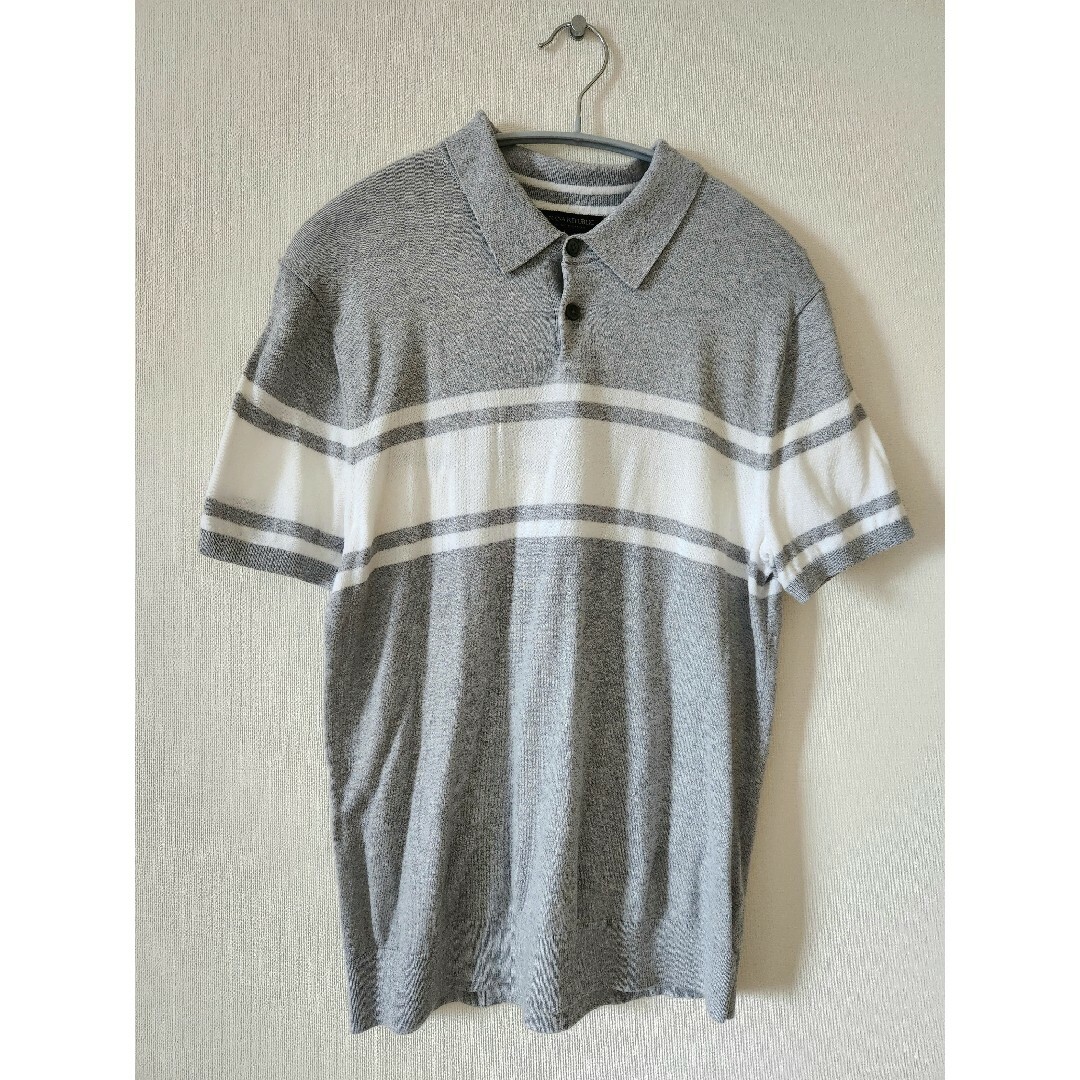 Banana Republic(バナナリパブリック)の【美品】バナナ・リパブリック★ポロシャツ★グレー(Msize) メンズのトップス(ポロシャツ)の商品写真