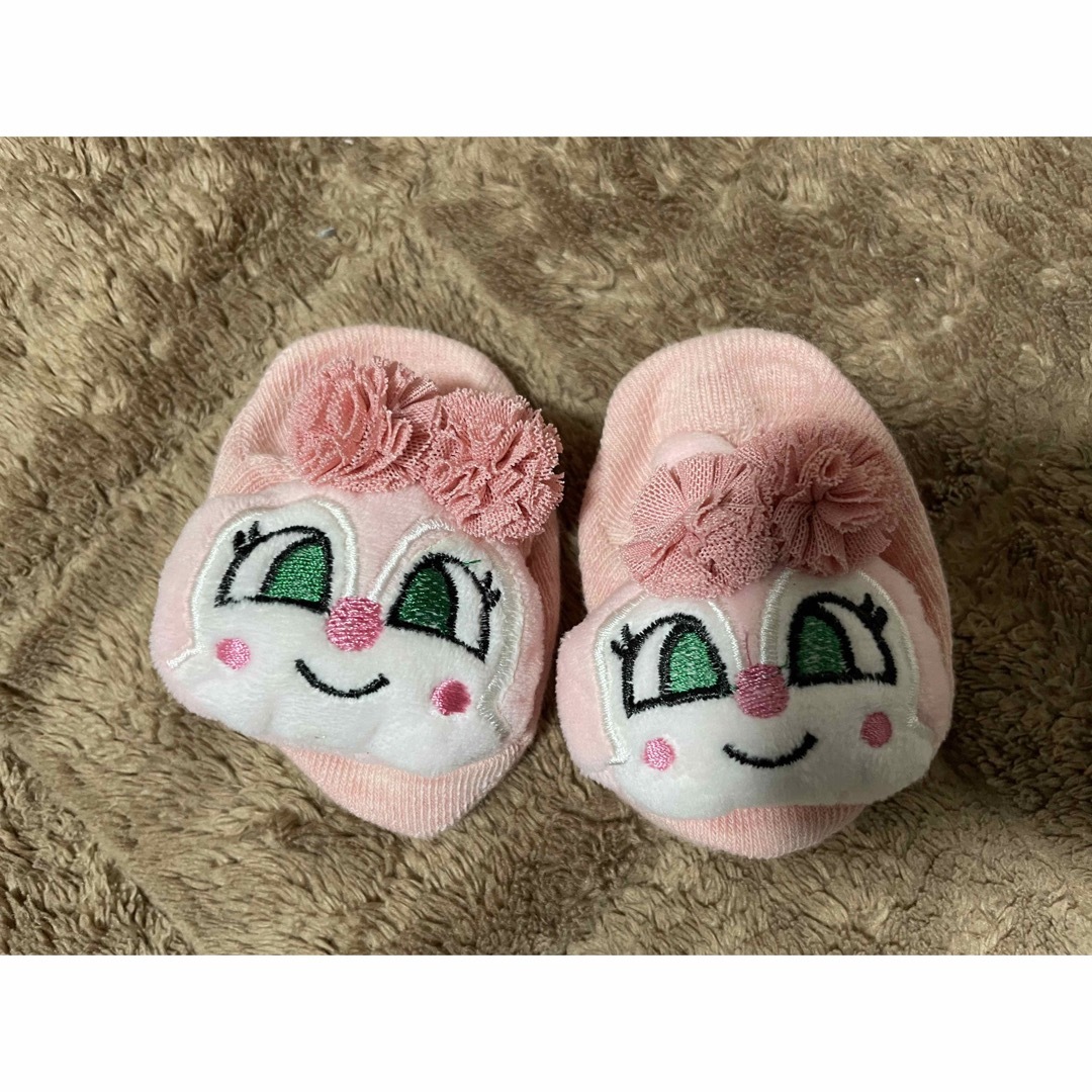 ベビー　ソックス　キャラクター　ドキンちゃん　くま キッズ/ベビー/マタニティのこども用ファッション小物(靴下/タイツ)の商品写真