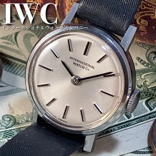 インターナショナルウォッチカンパニー(IWC)のOH済オーバーホール済高級IWCアンティークウォッチ手巻きレディース腕時計女性用(腕時計(アナログ))