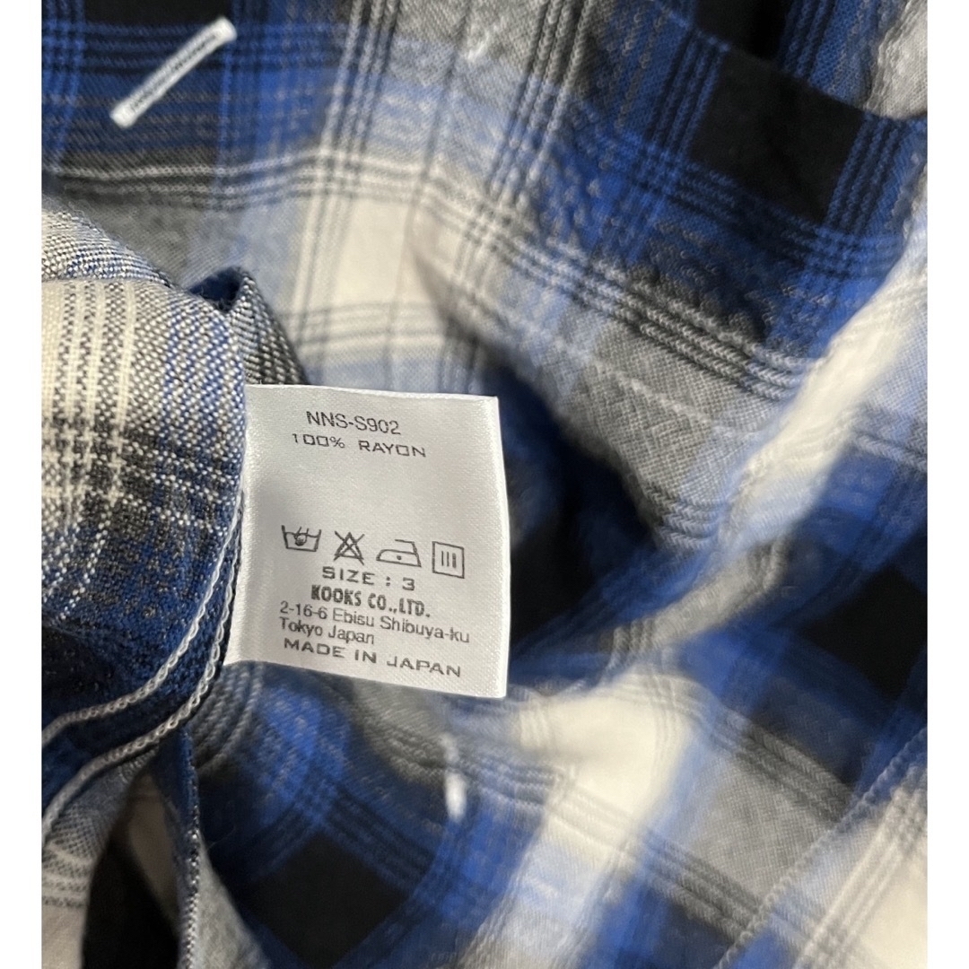 NUMBER (N)INE - ナンバーナイン サイズ3 ブルー Rayonシャツの通販 by
