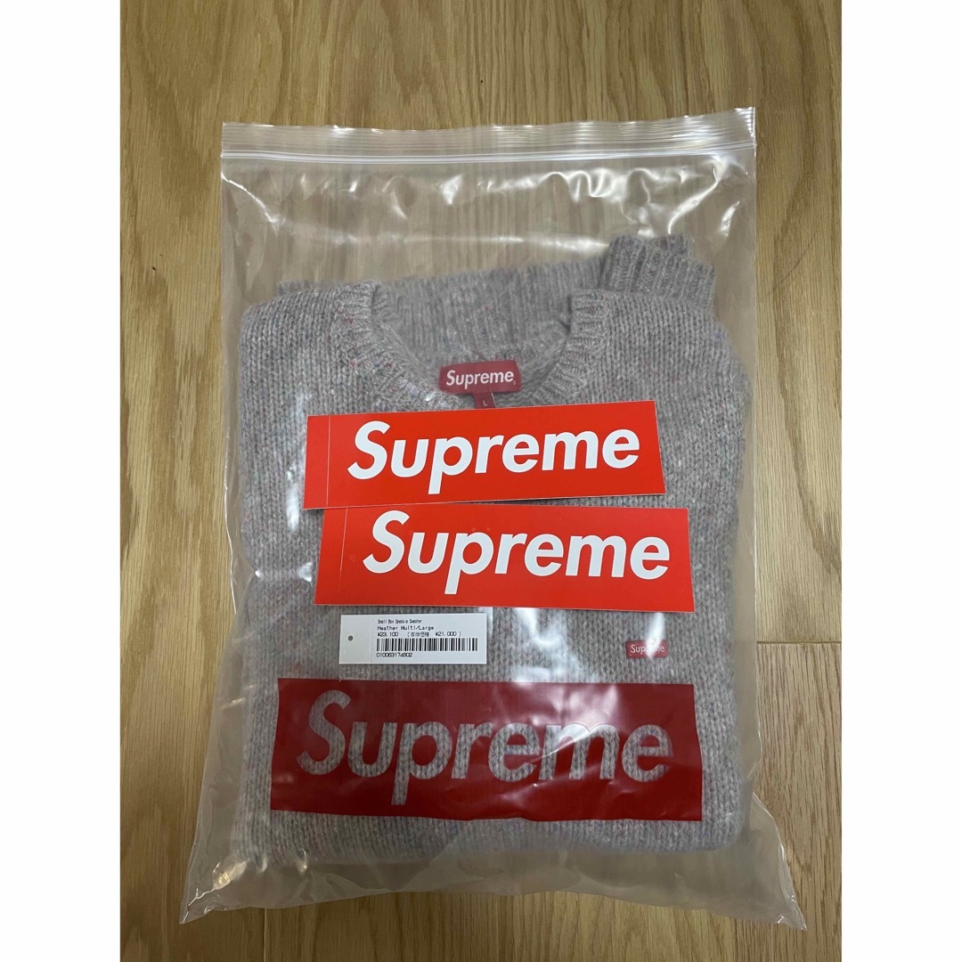 Supreme Small Box Speckle Sweater  L